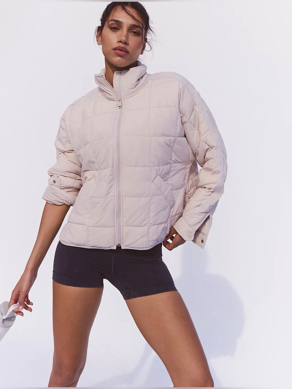 FP Movement Pippa Packable Puffer Jacket, Size Medium, Ballet Slipper Pink, EUC